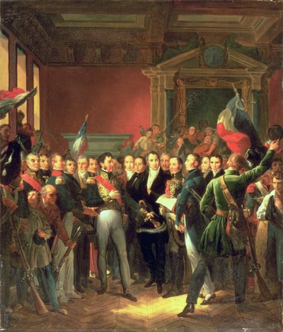 The Reading of the Declaration of Deputies, 1830 by Baron François Pascal Simon Gérard